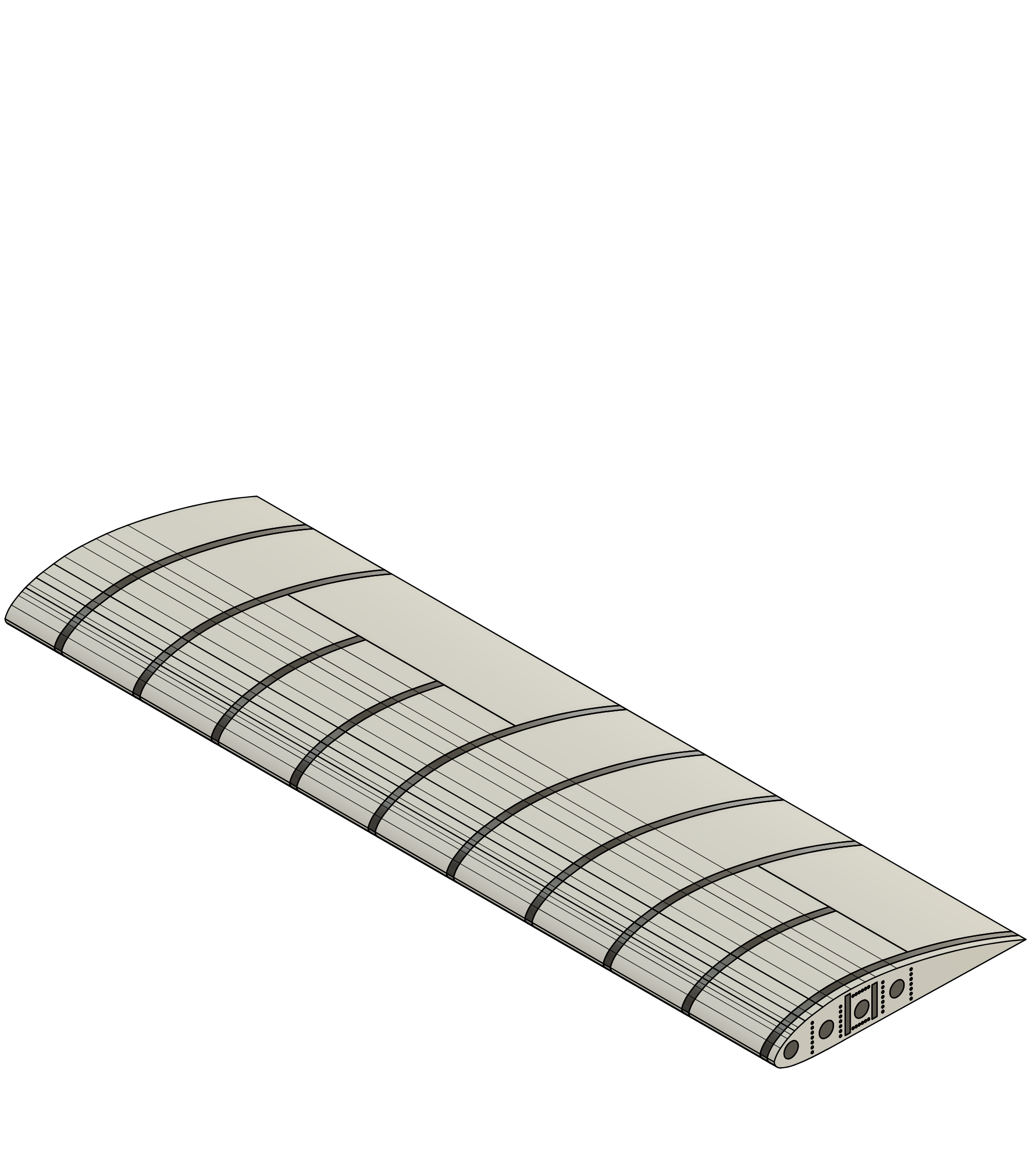 Aircraft Wing Rib – Structural CAD Design